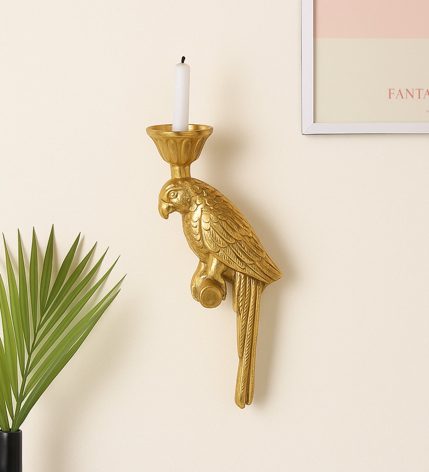 Wall Parrot Tealight Holder