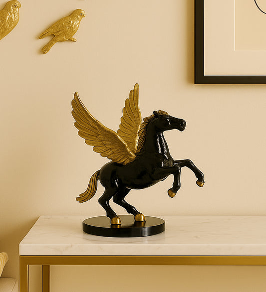 Black & Gold Horse Table Decor
