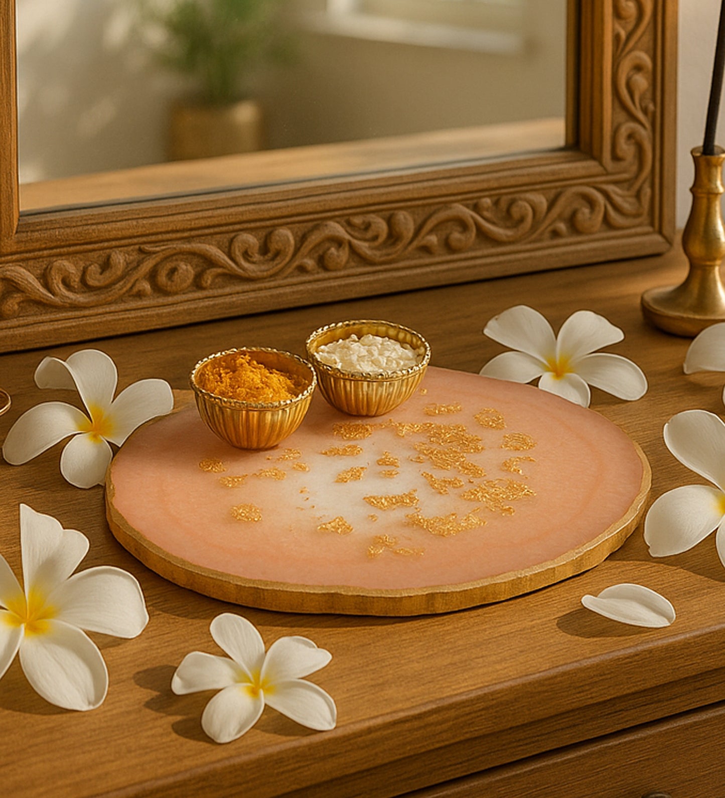 Pink Resin Tika Thaal