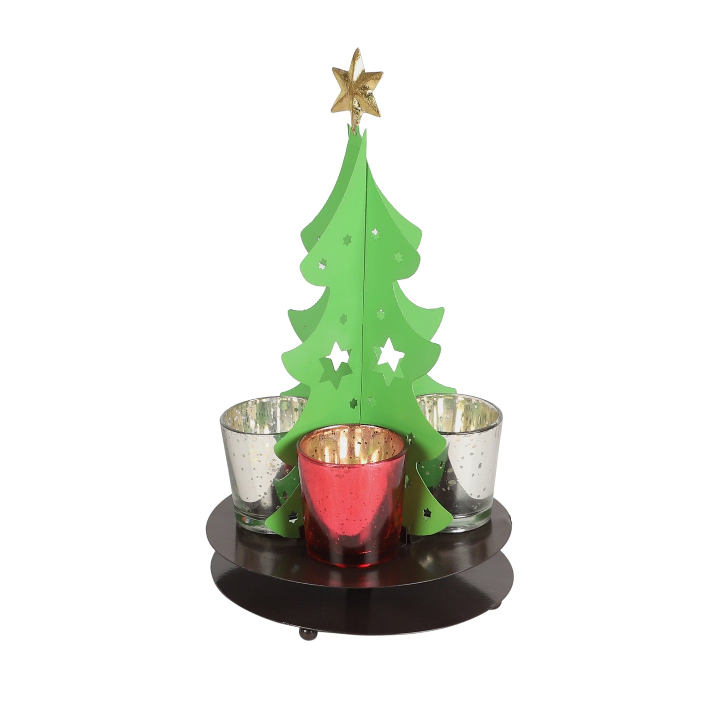 Christmas Tree Tealight Holder & Platter