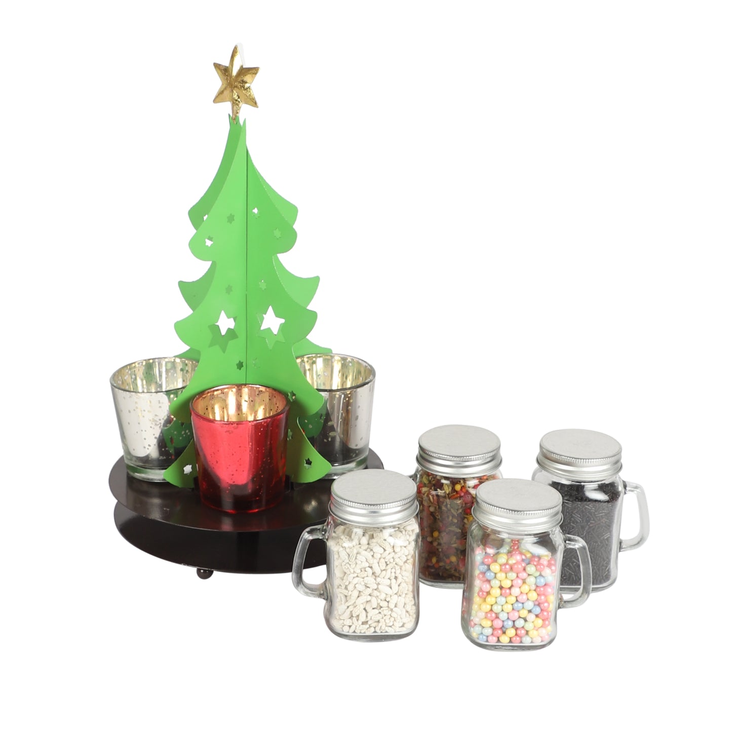 Christmas Tree Tealight Holder & Platter