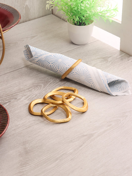 Gold Ring Napkin Ring Set of 6