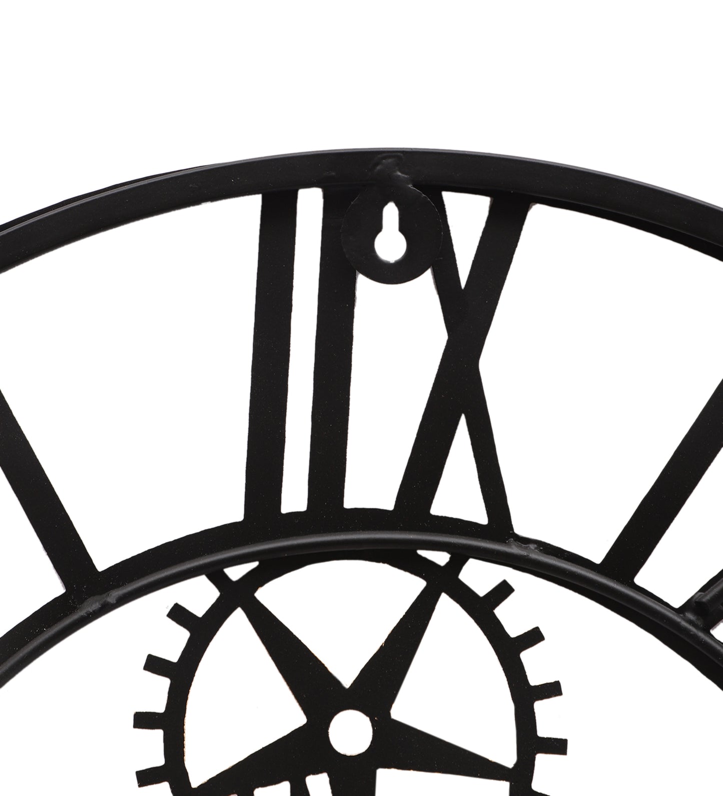 Gold & Black Machinery Design Wall Clock