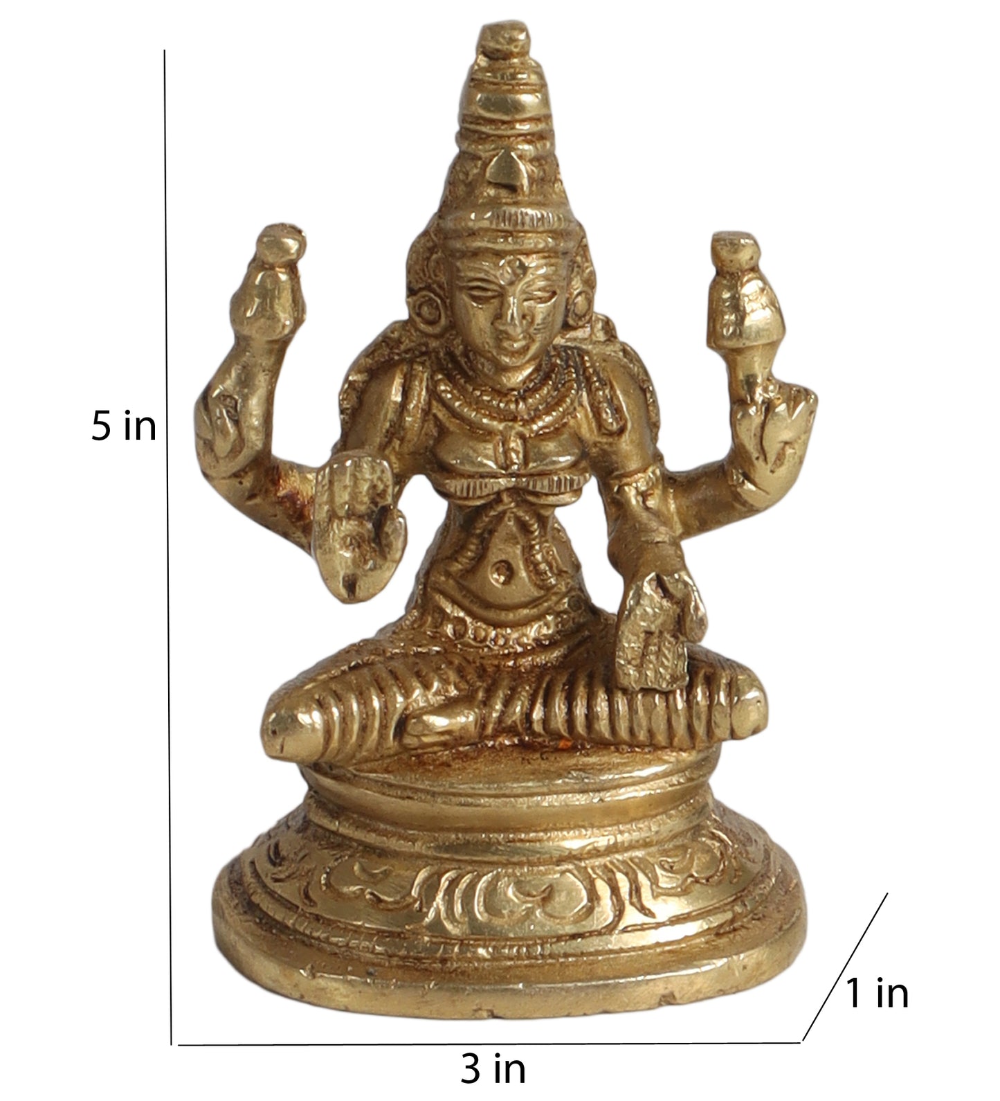 Brass Laxmi Ganesh & Saraswati Idol
