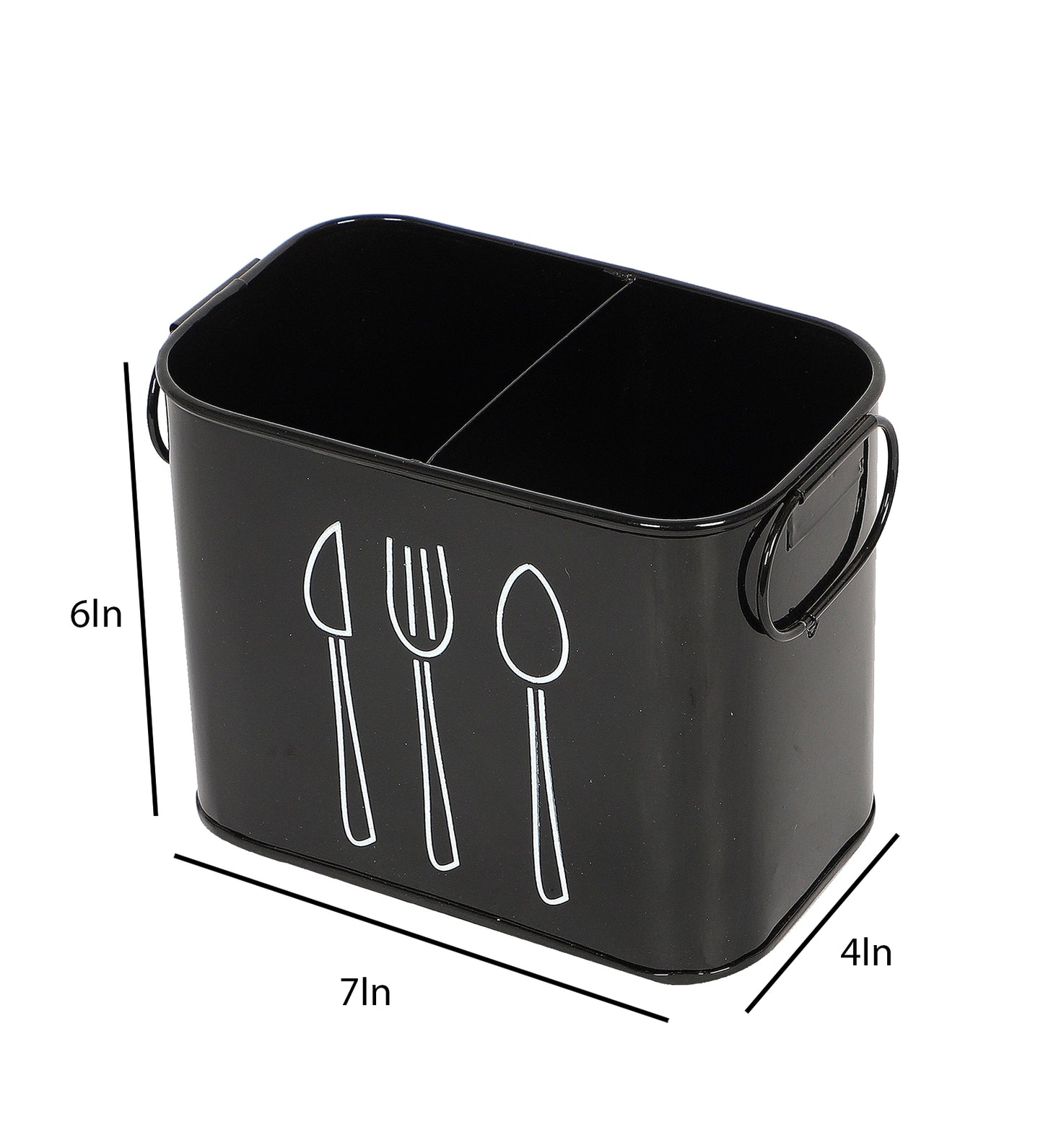 Black Cutlery Stand Set of 2