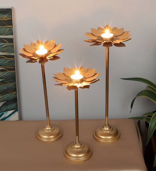 Six Flower Tealight Set of 3