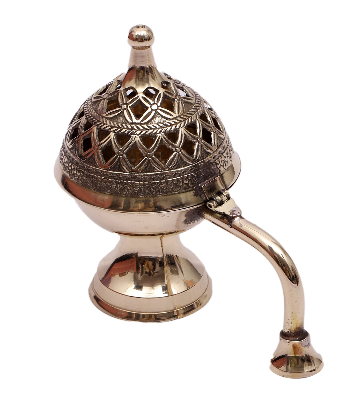 Brass Flower Lobaan With handle