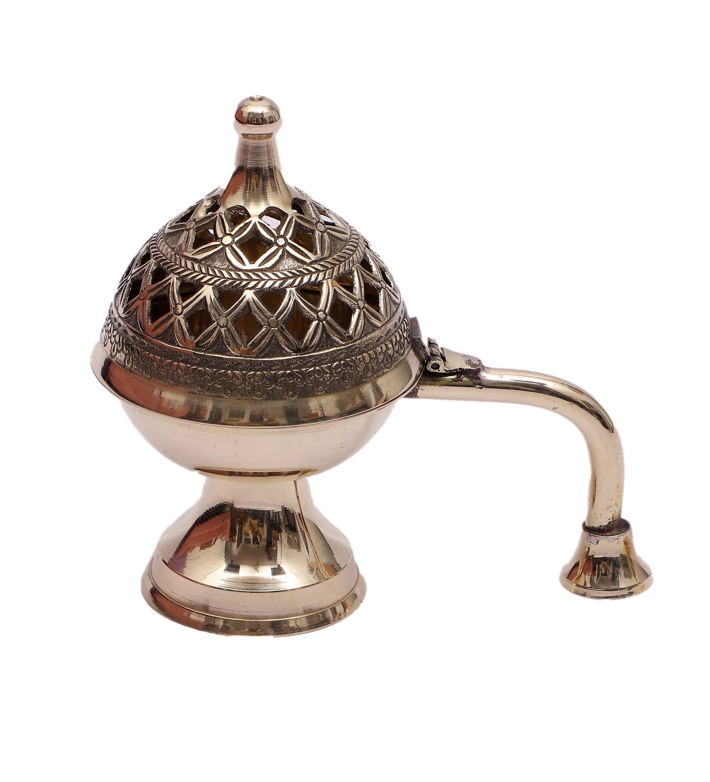 Brass Flower Lobaan With handle