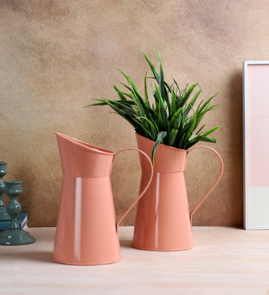 Pink Jug Pot Planter Set of 2