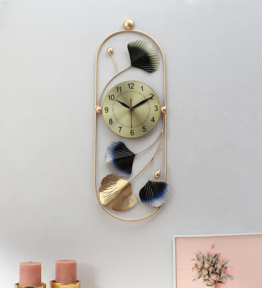 Multicolor Oval Etching Clock