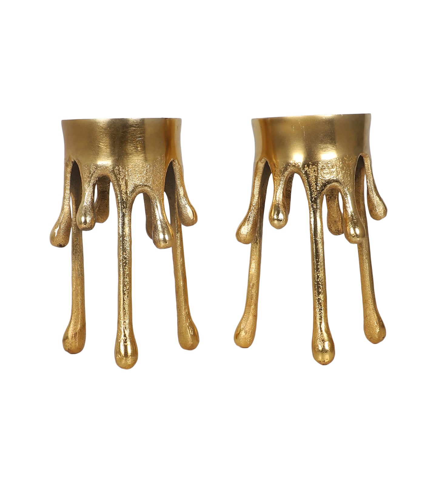 Melting Drops Candle Stand Set of 2