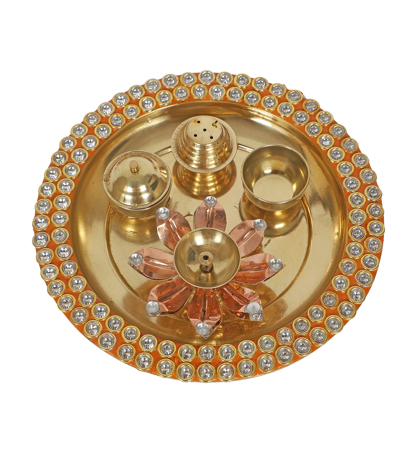 Round Yellow & Gold Beads Thali