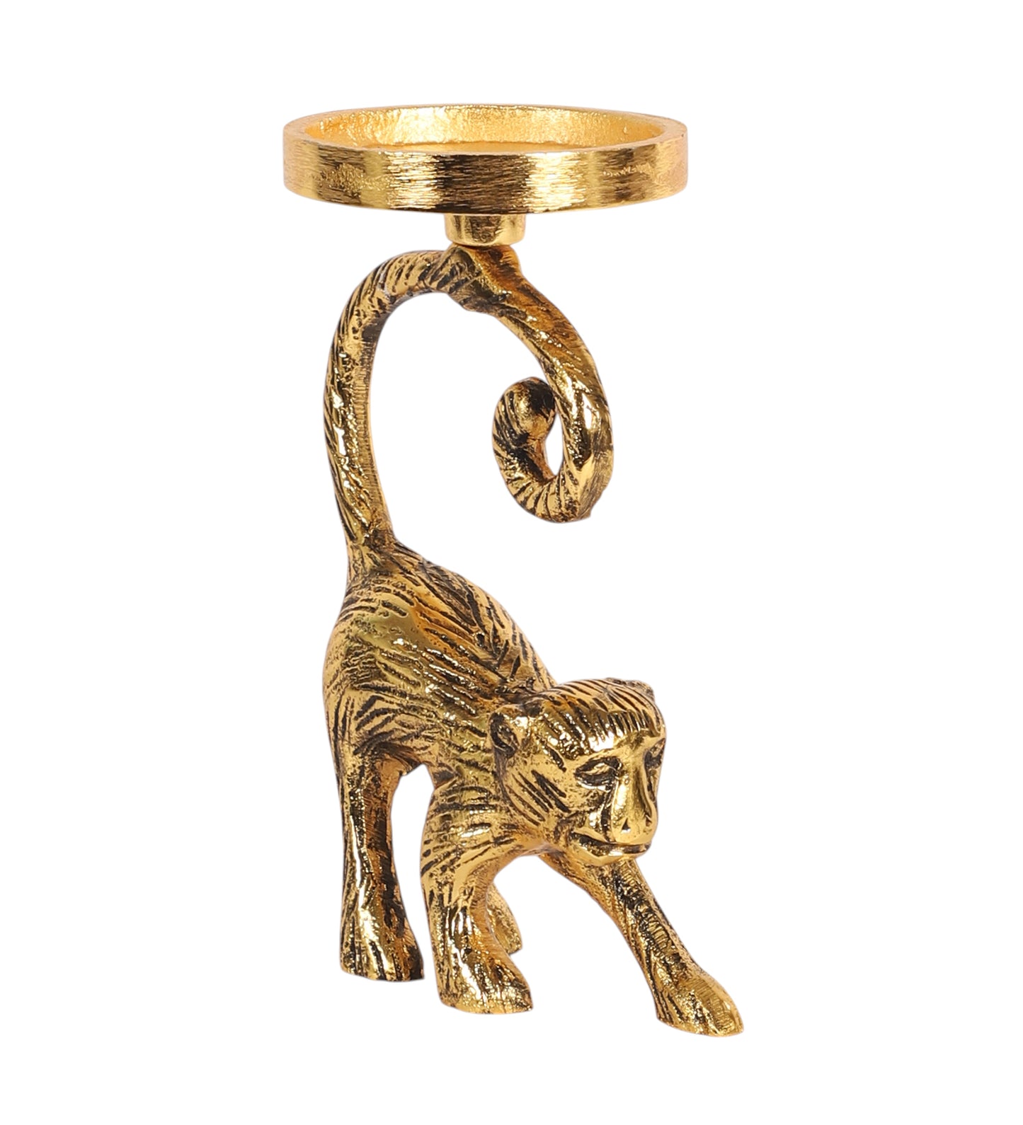 Monkey Aluminum Candle Stand