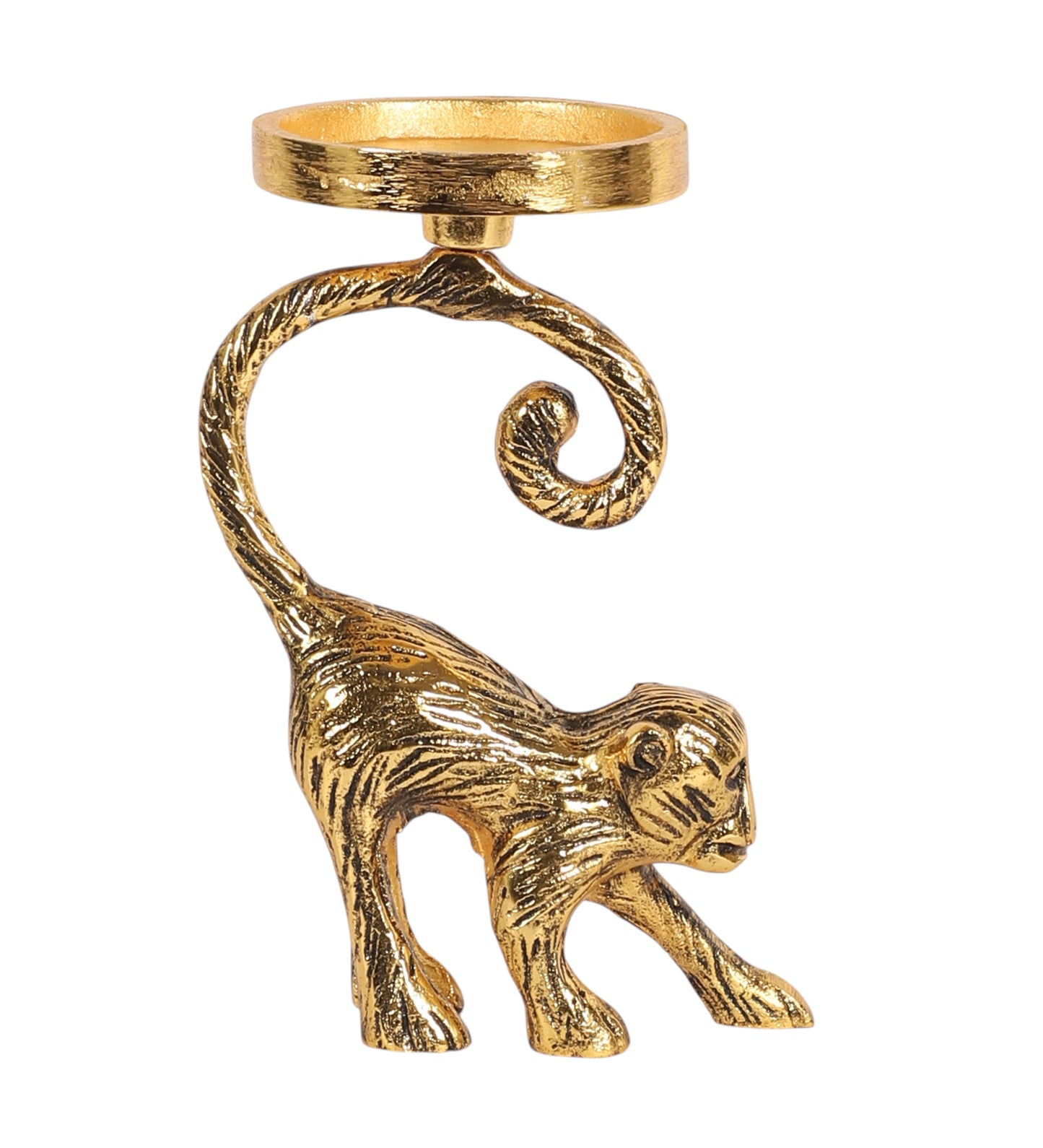 Monkey Aluminum Candle Stand
