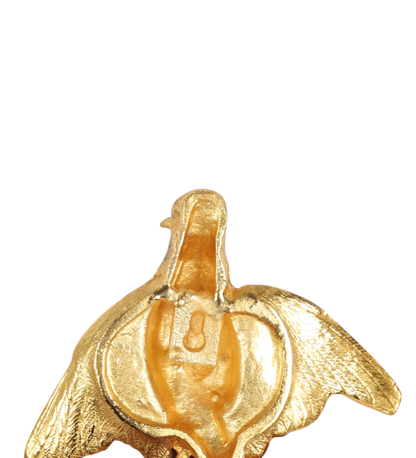 Small Black & Gold Textured Aluminum Bird Wall Art Set of 3