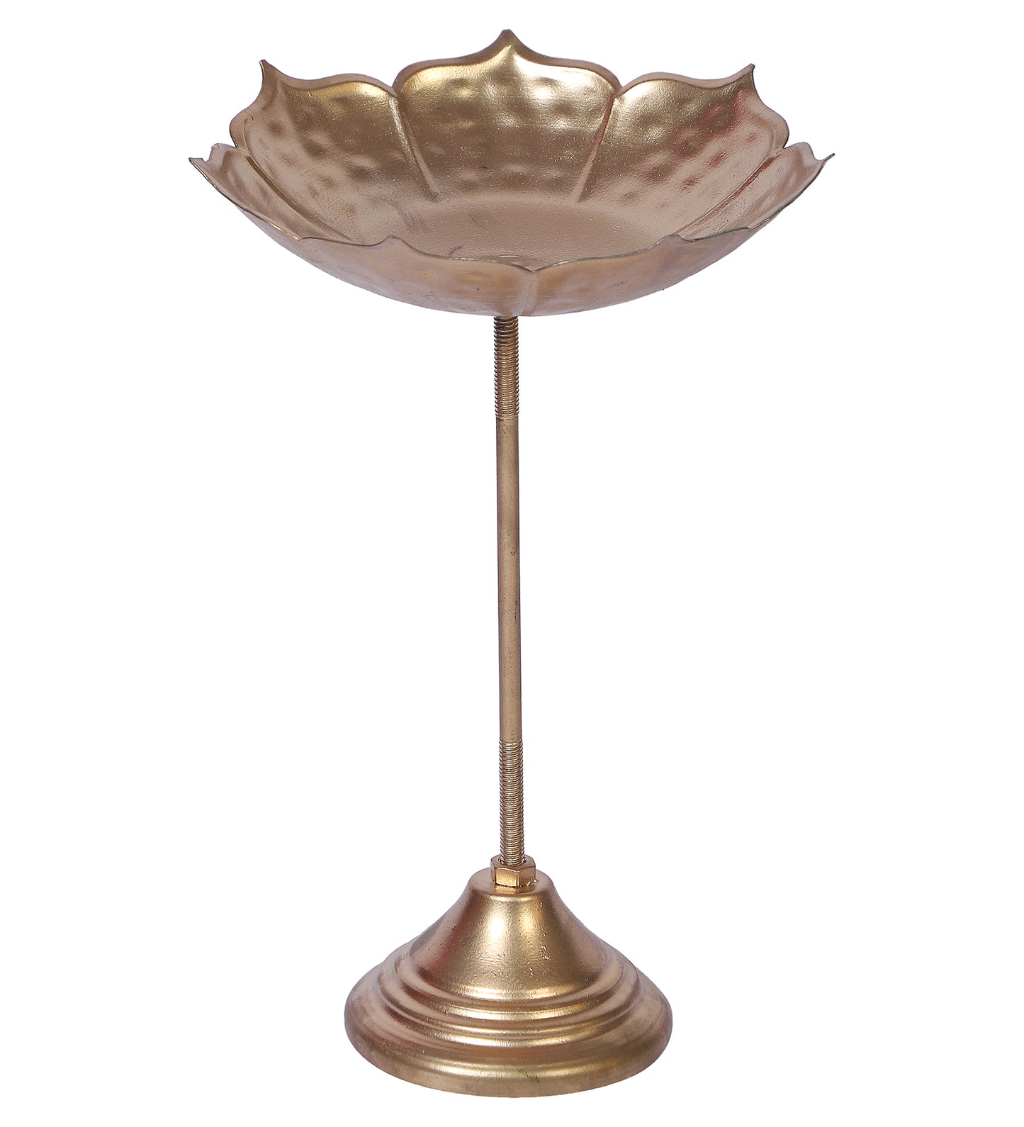 Gold Metal Detachbale Suflower Urli with Stand Set of 3