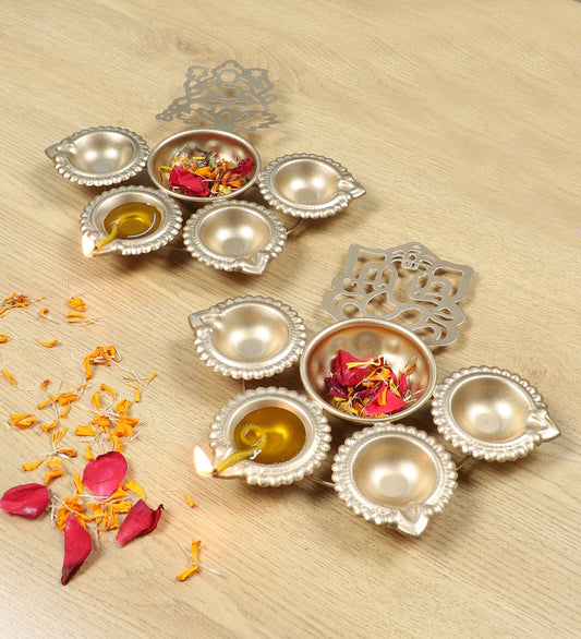 Laxmi Ganesh Urli Set of 2