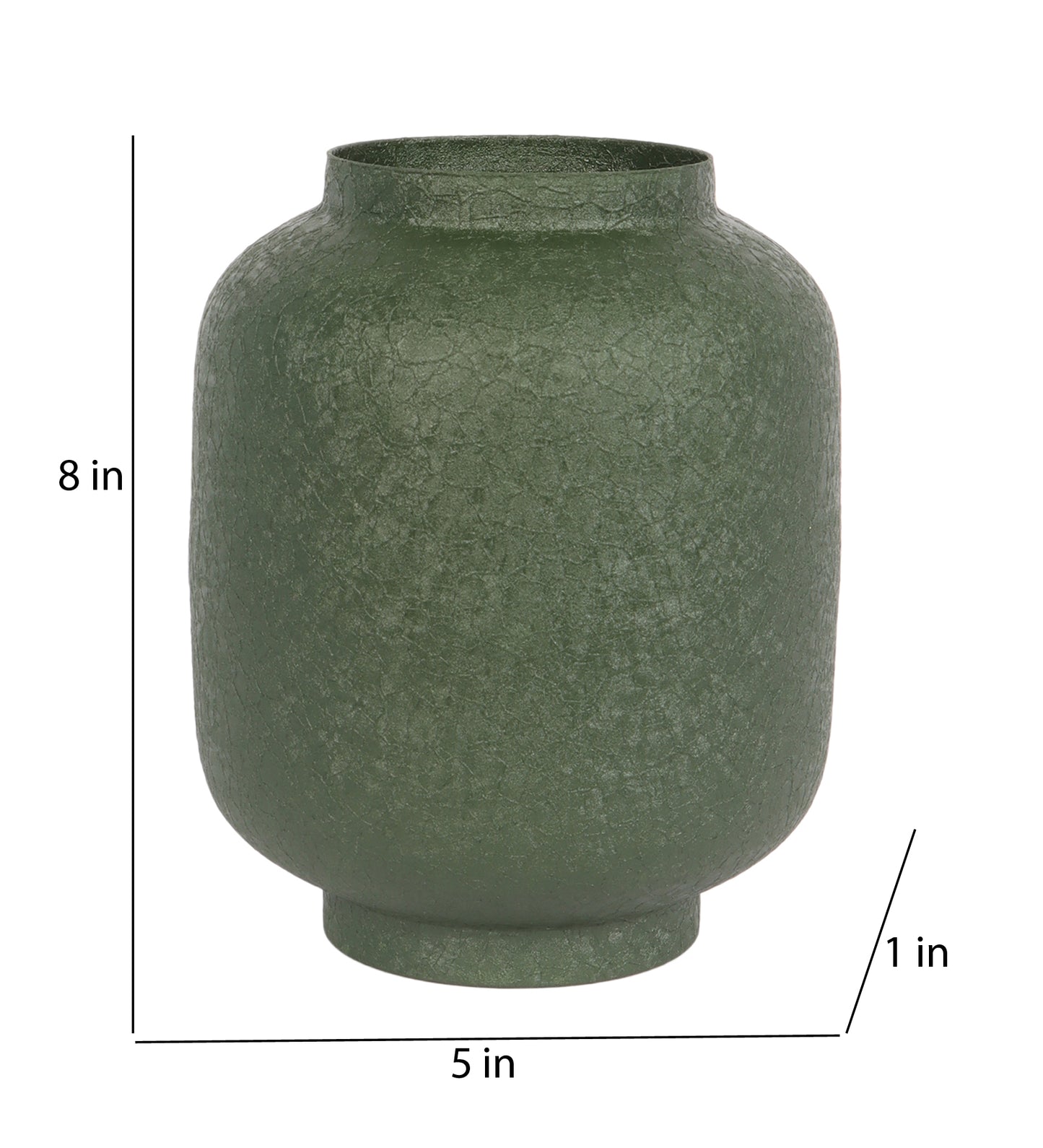 Green  Textured Flower Pot Set of 2
