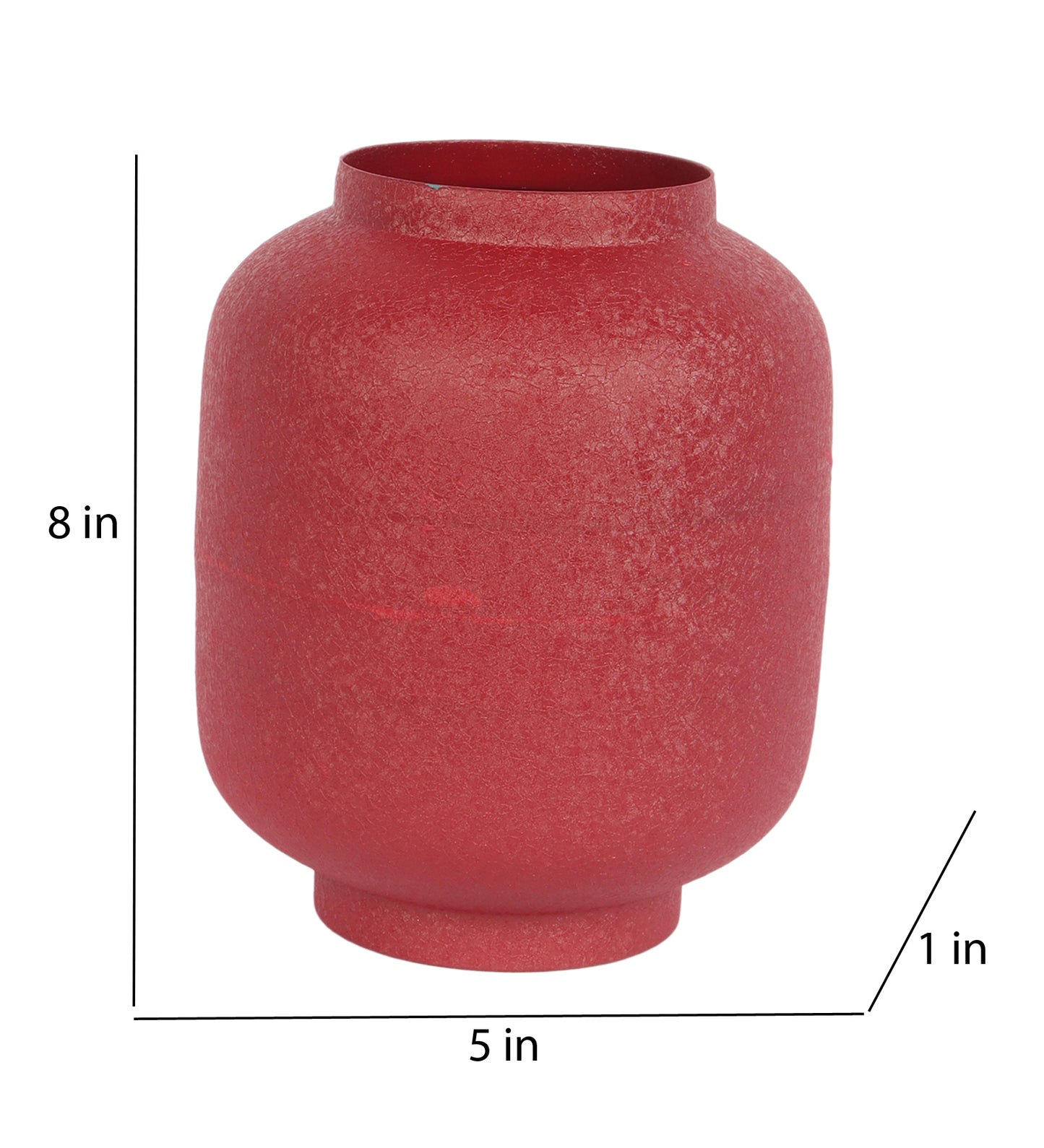 Maroon Textured Flower Pot Set of 2