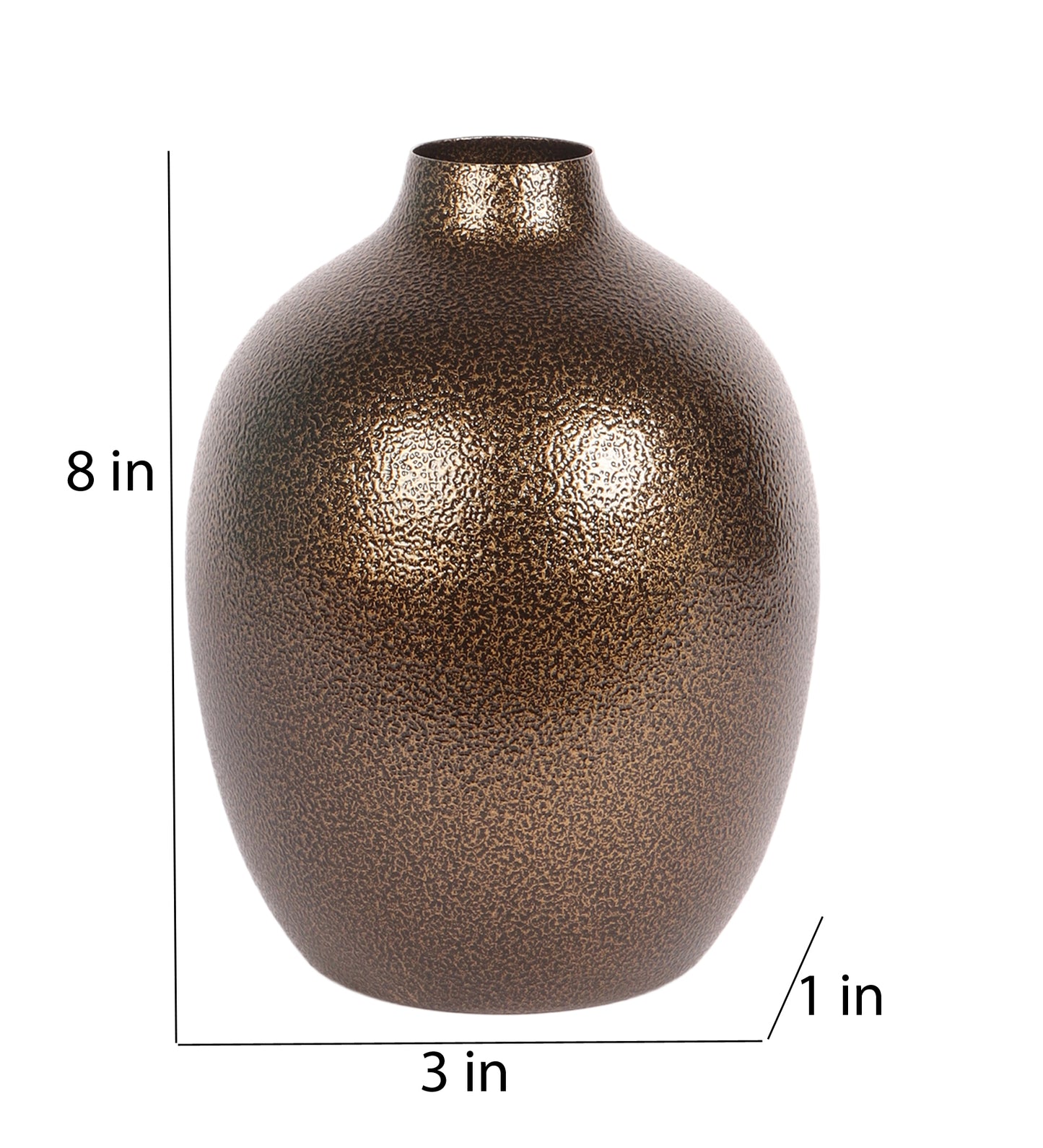 Gold Textured Flower Pot Set of 2