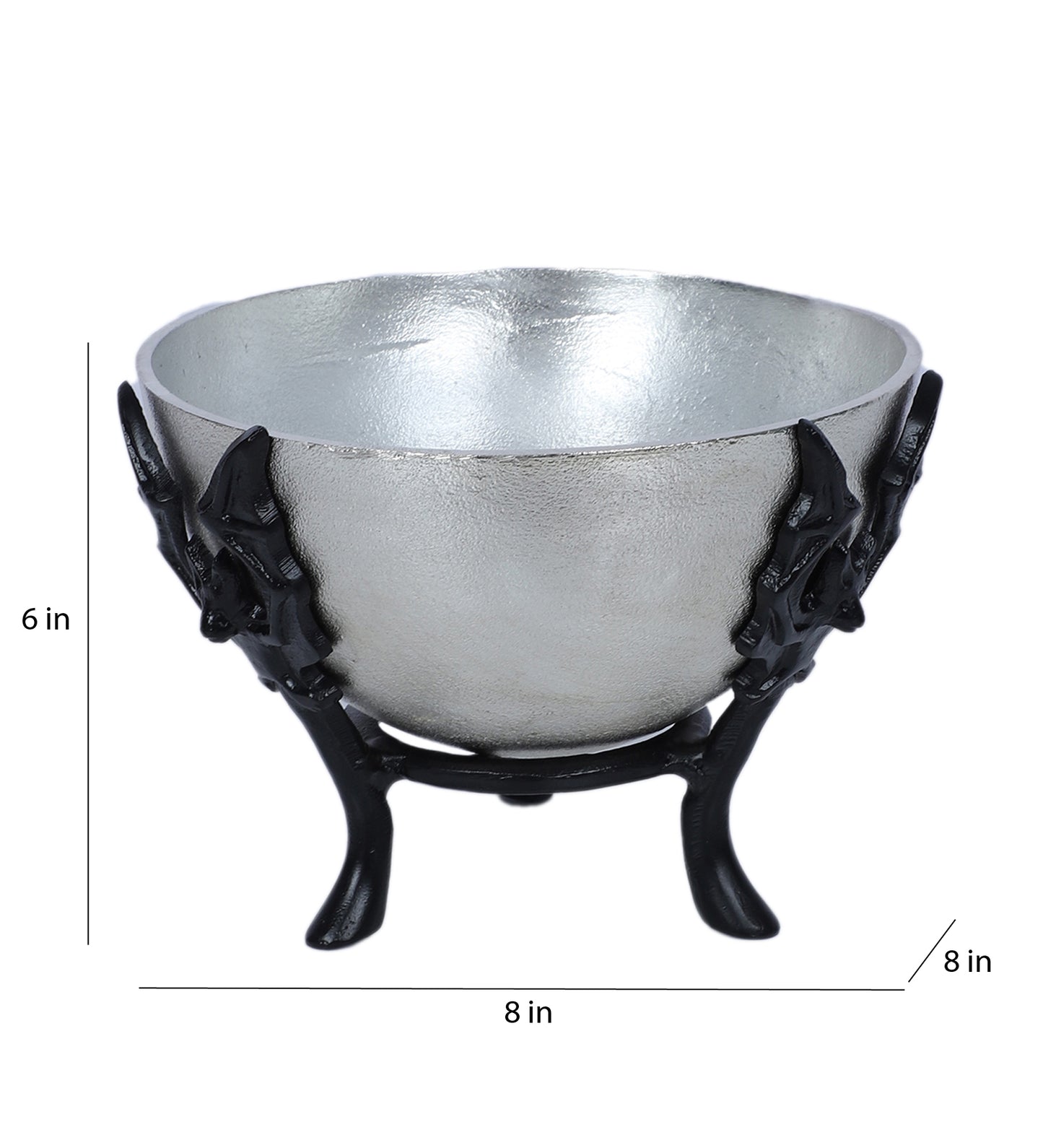 Black & Silver Bowl Fruits Platter