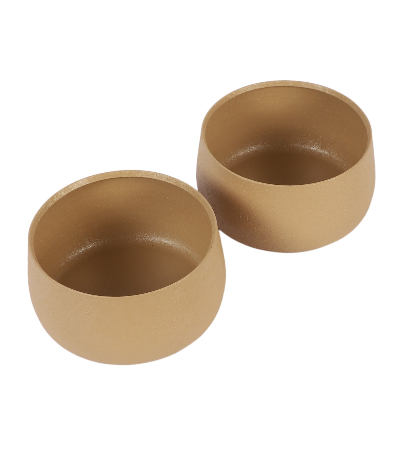 Biege Bowl Textured Planter Set of 2
