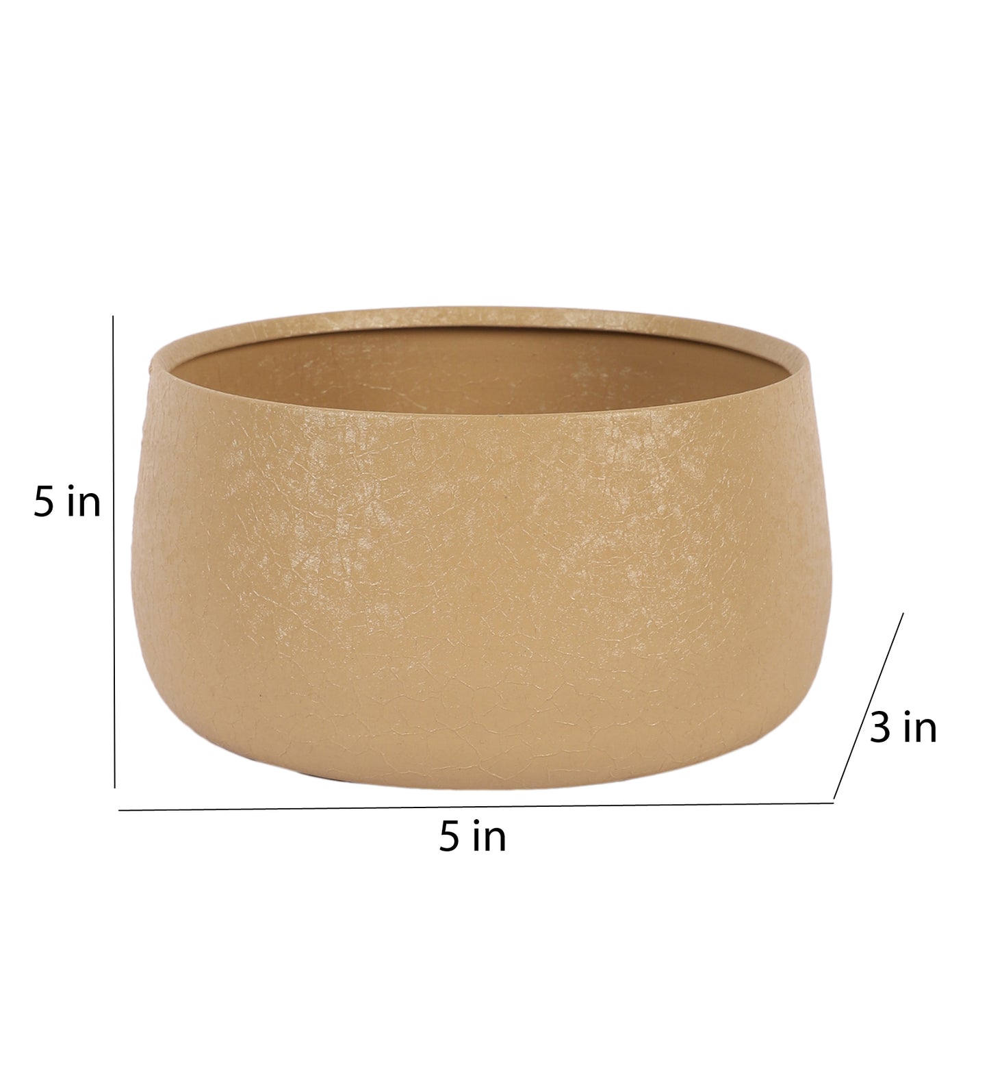 Biege Bowl Textured Planter Set of 2