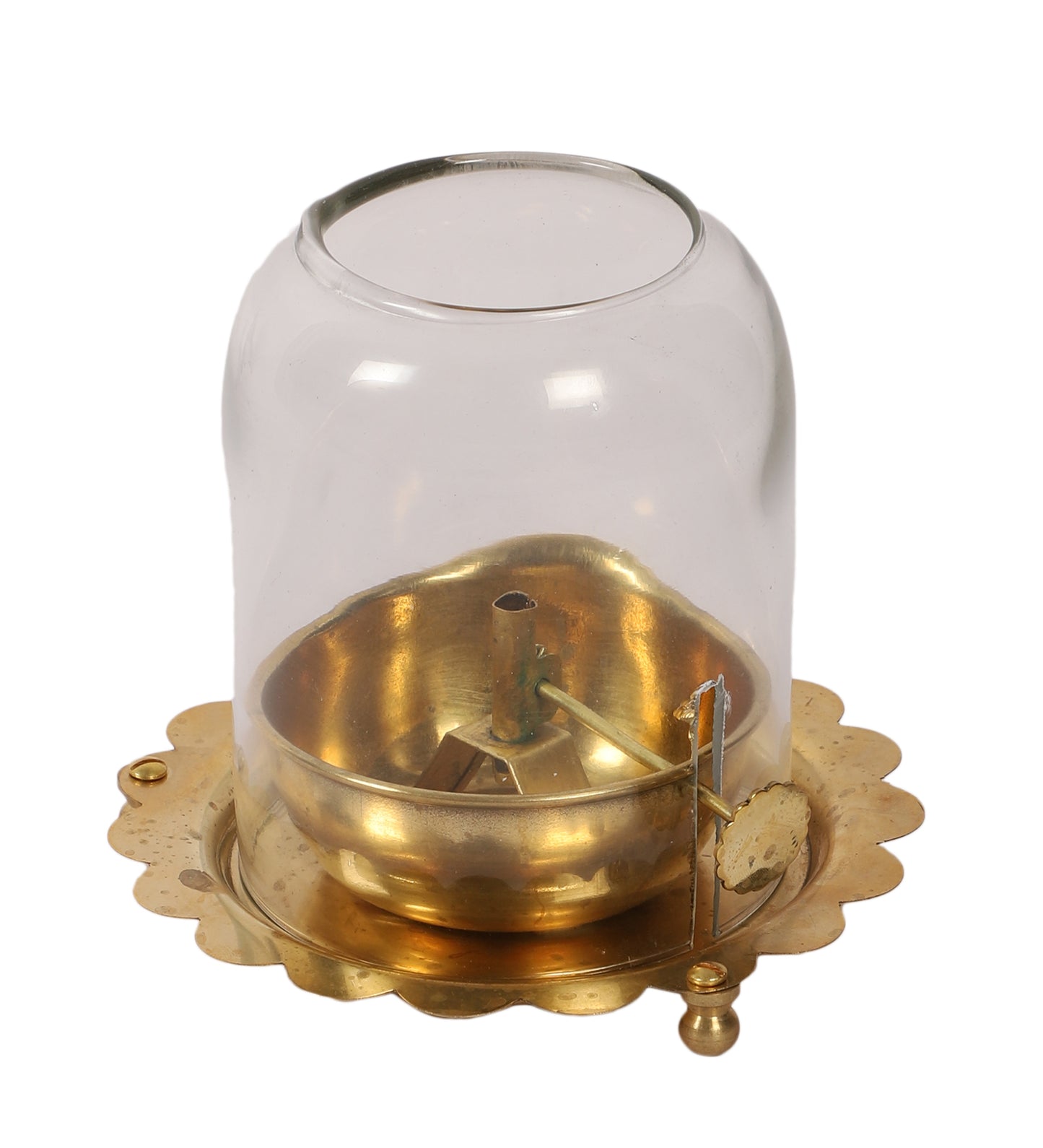 Brass & Glass Akhand Jyot Deepak