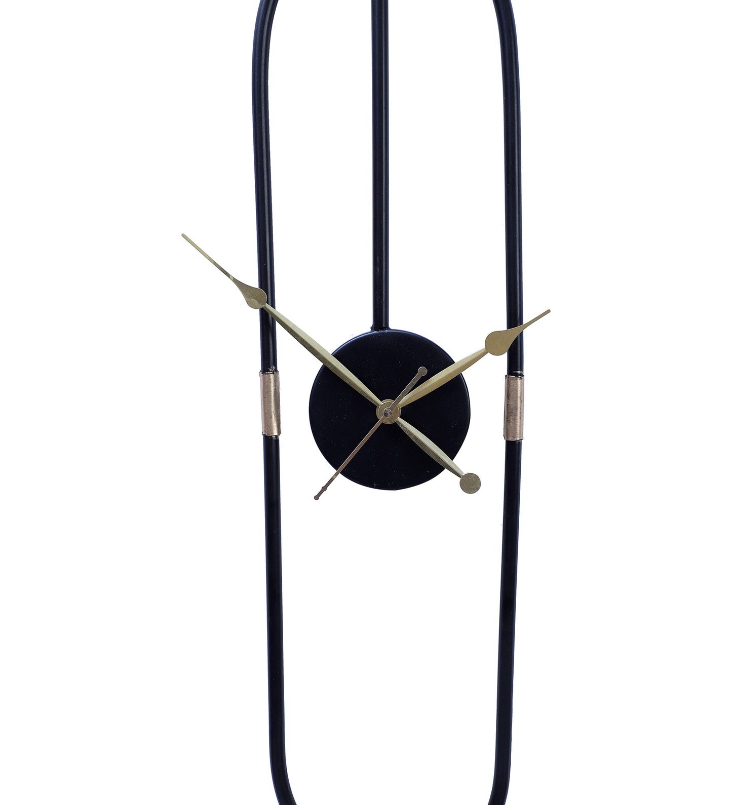 Black Pipe Oval Clock
