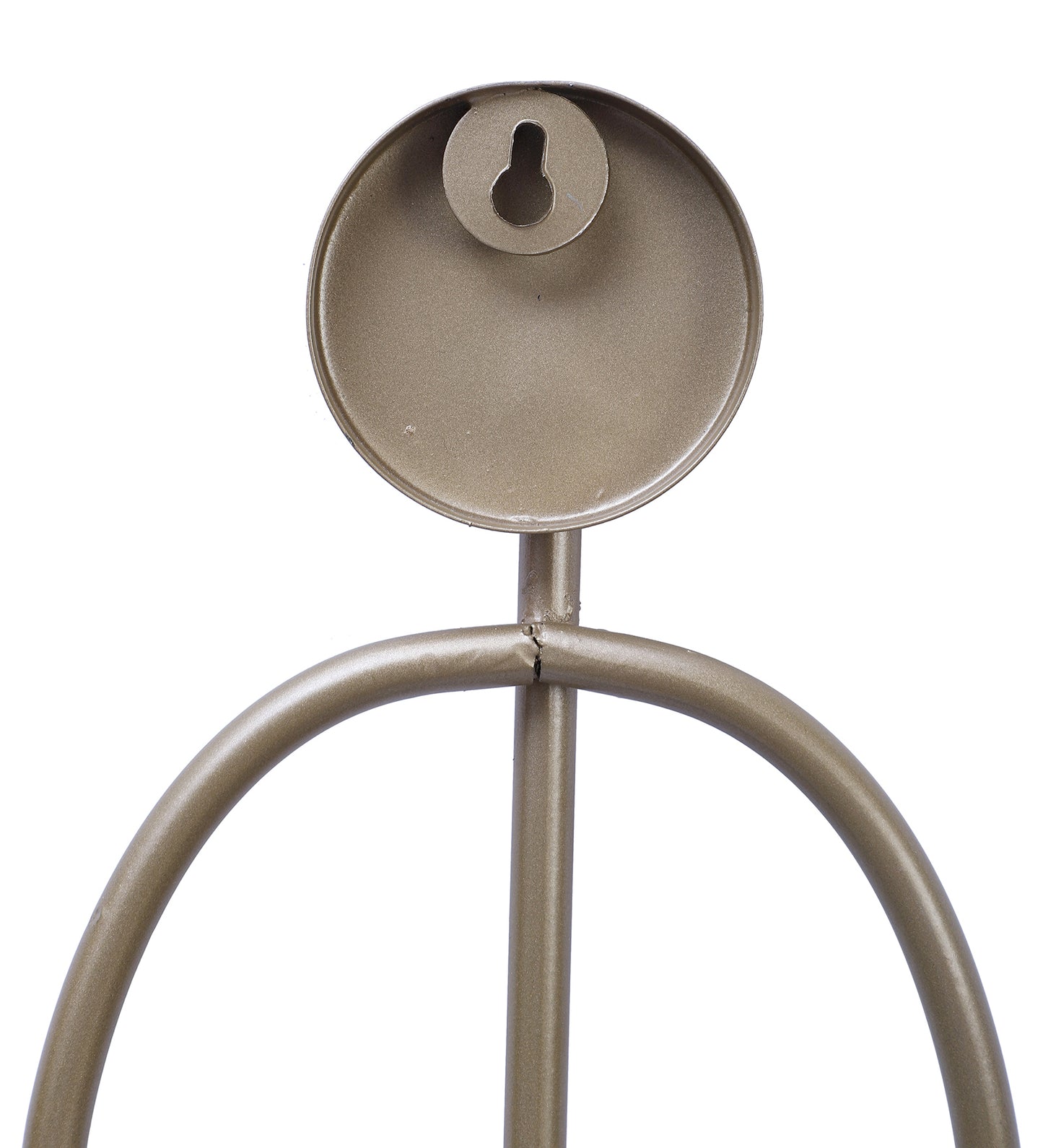 Gold Pipe Oval Clock