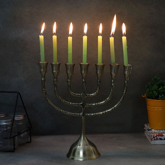 Aluminium Antique Gold Candle Stand