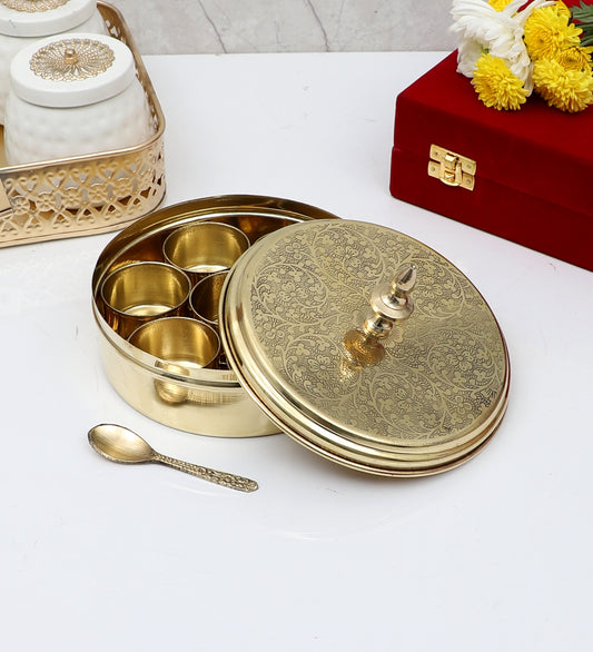 Brass Masala Box Set