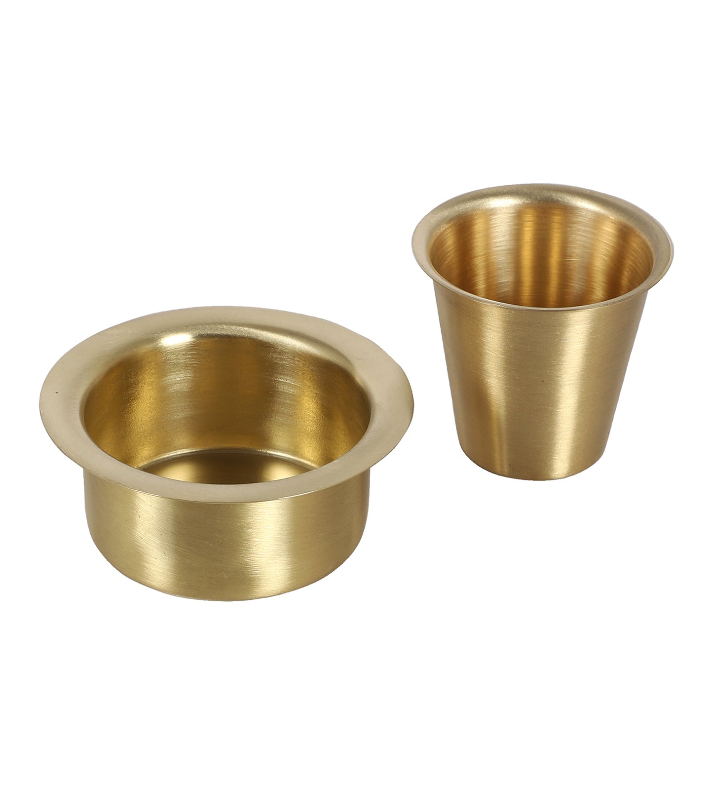 Brass Filter Coffe Bowl & Glass Set of 8