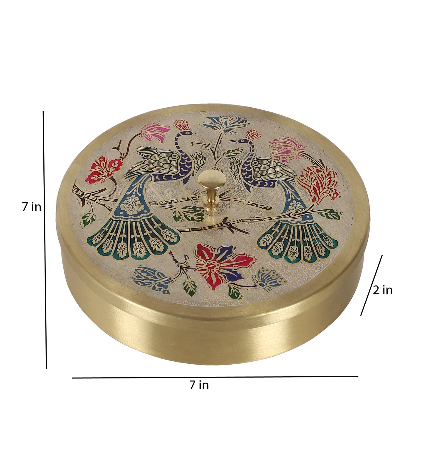 Colored Brass Masala Box Set