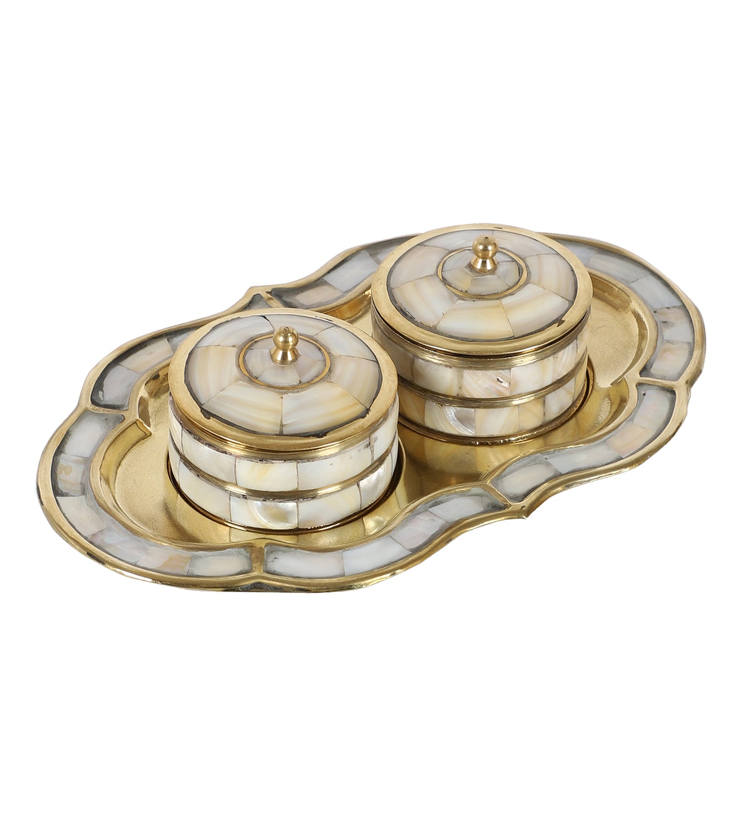 Brass & MOP Supari Box Set