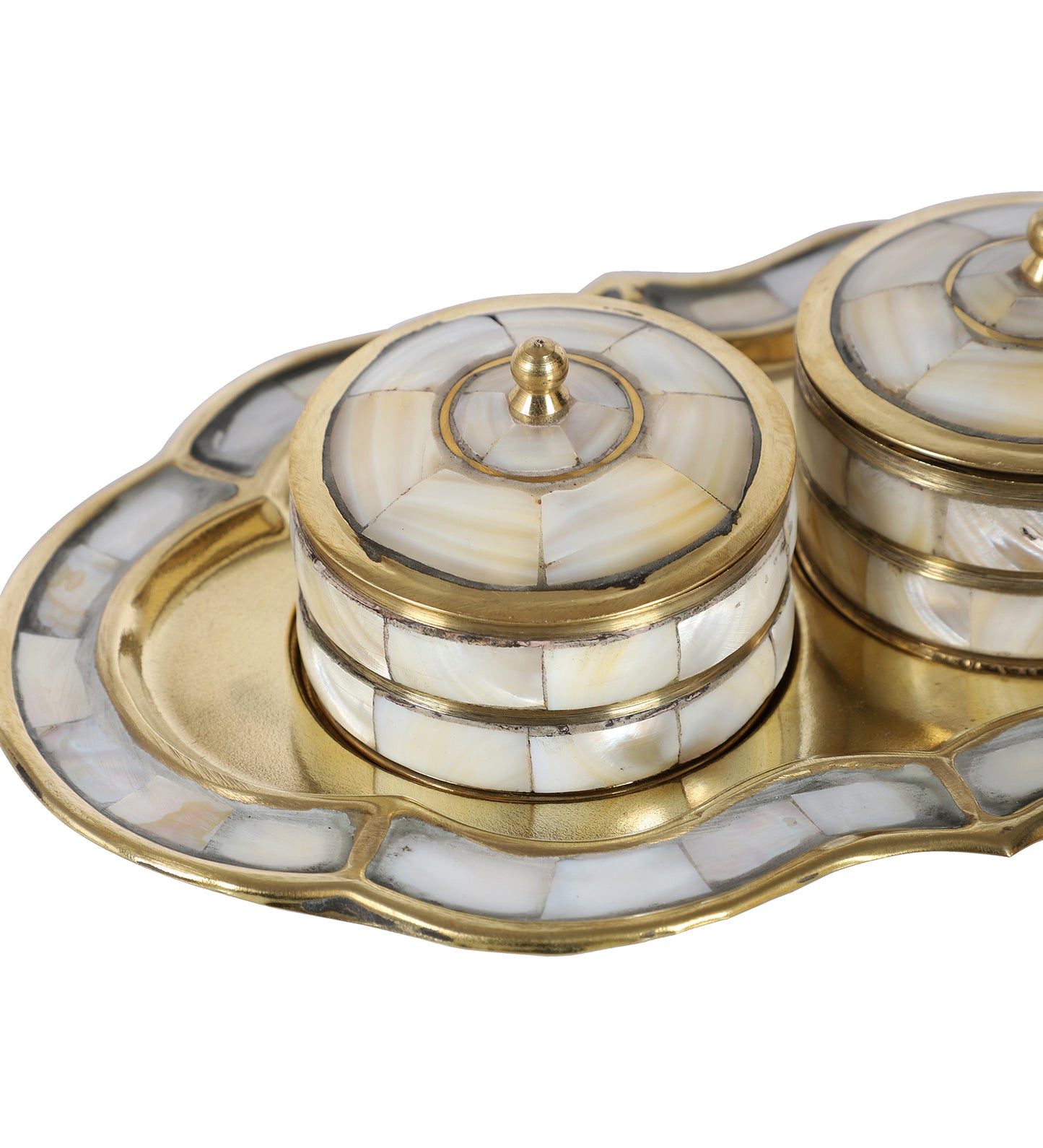 Brass & MOP Supari Box Set