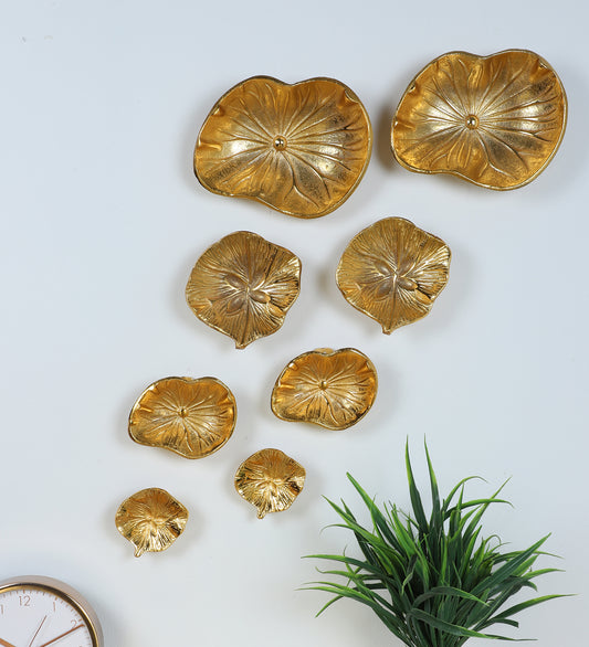 Flower Aluminium Wall Art Set of 8