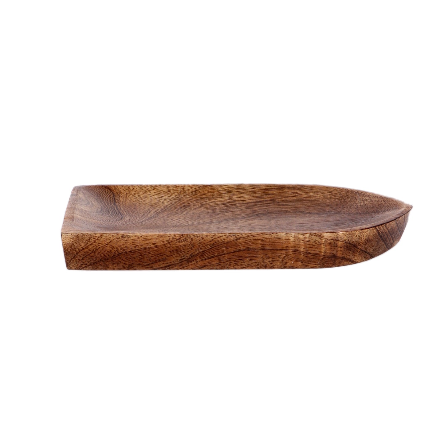 Boat Shape Mangowood Snacks Platter Set of 9
