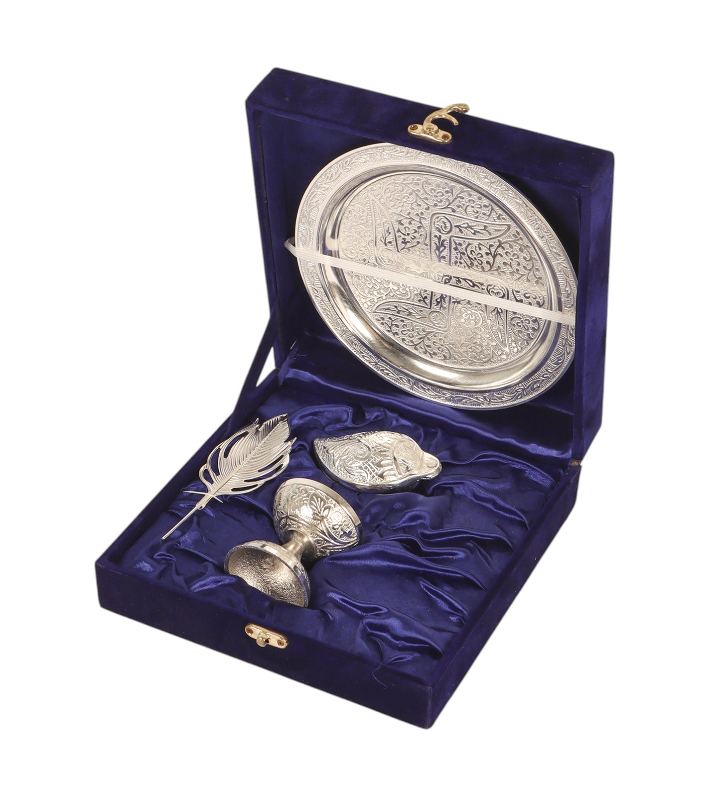 Silver ALuminum Pooja Thali