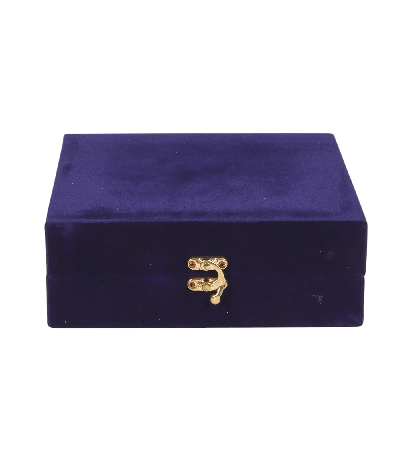 Silver aluminium Pooja thali Set of 5 with velvet box