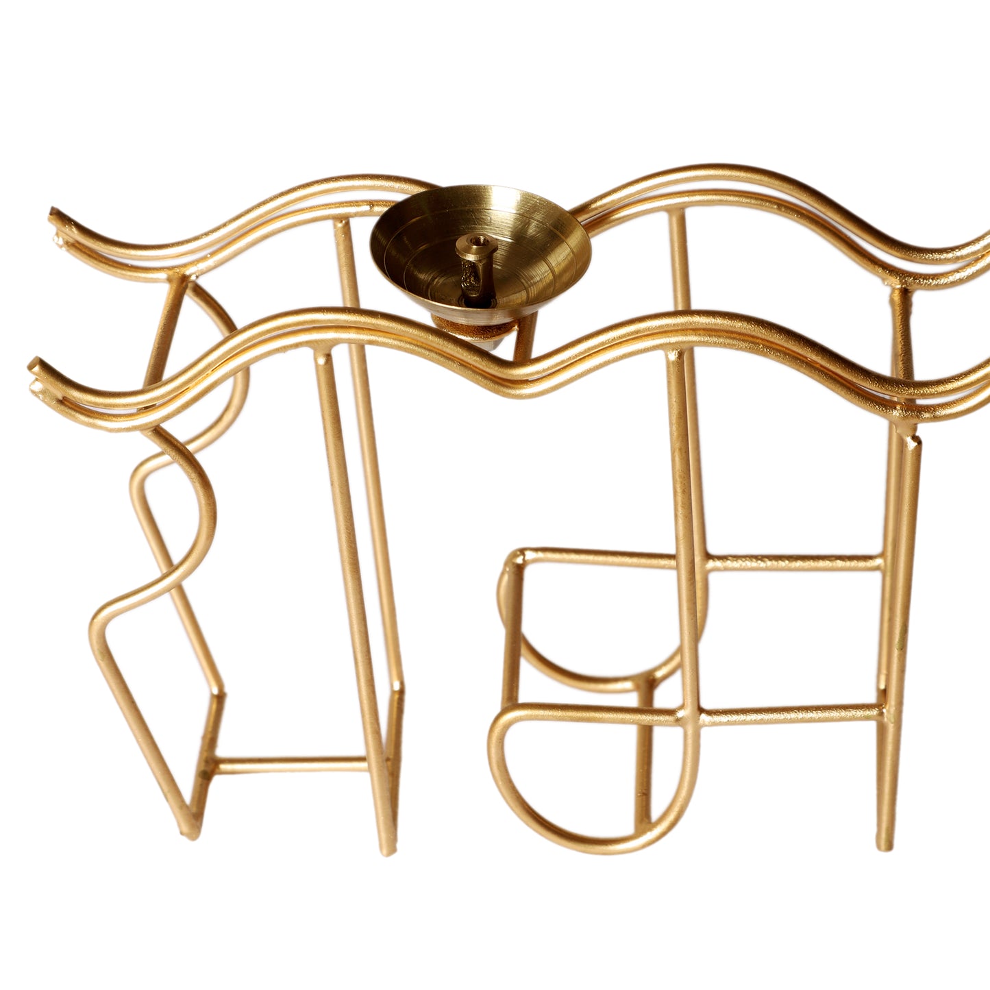 Gold Iron & Brass Ram Akhand Diya