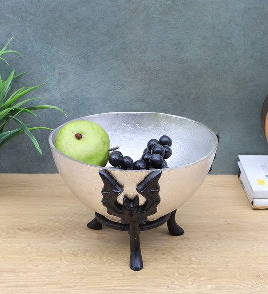Black & Silver Bowl Fruits Platter