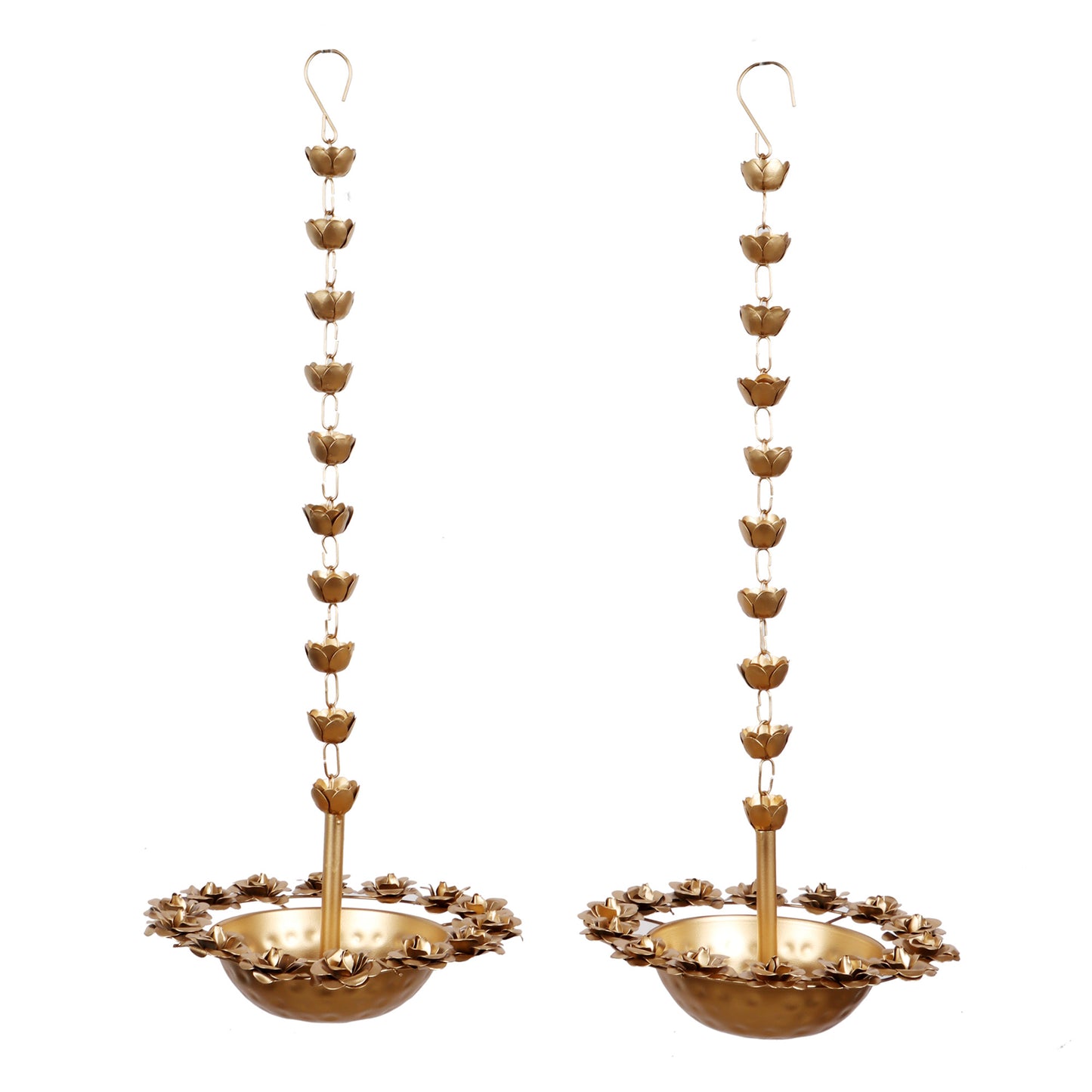 Hanging Rose Urli Set of 2