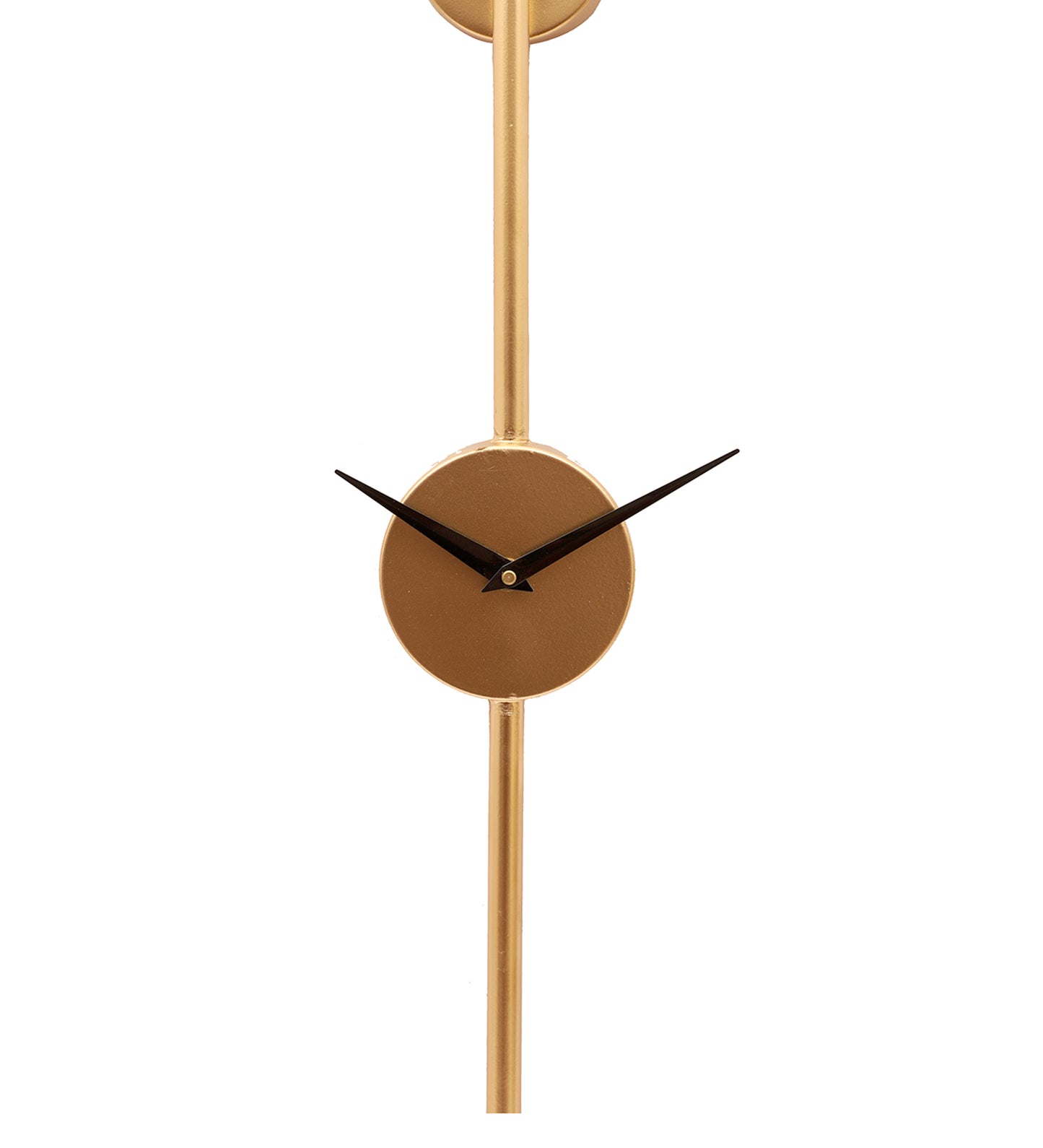 Gold SLim Long Pipe Clock