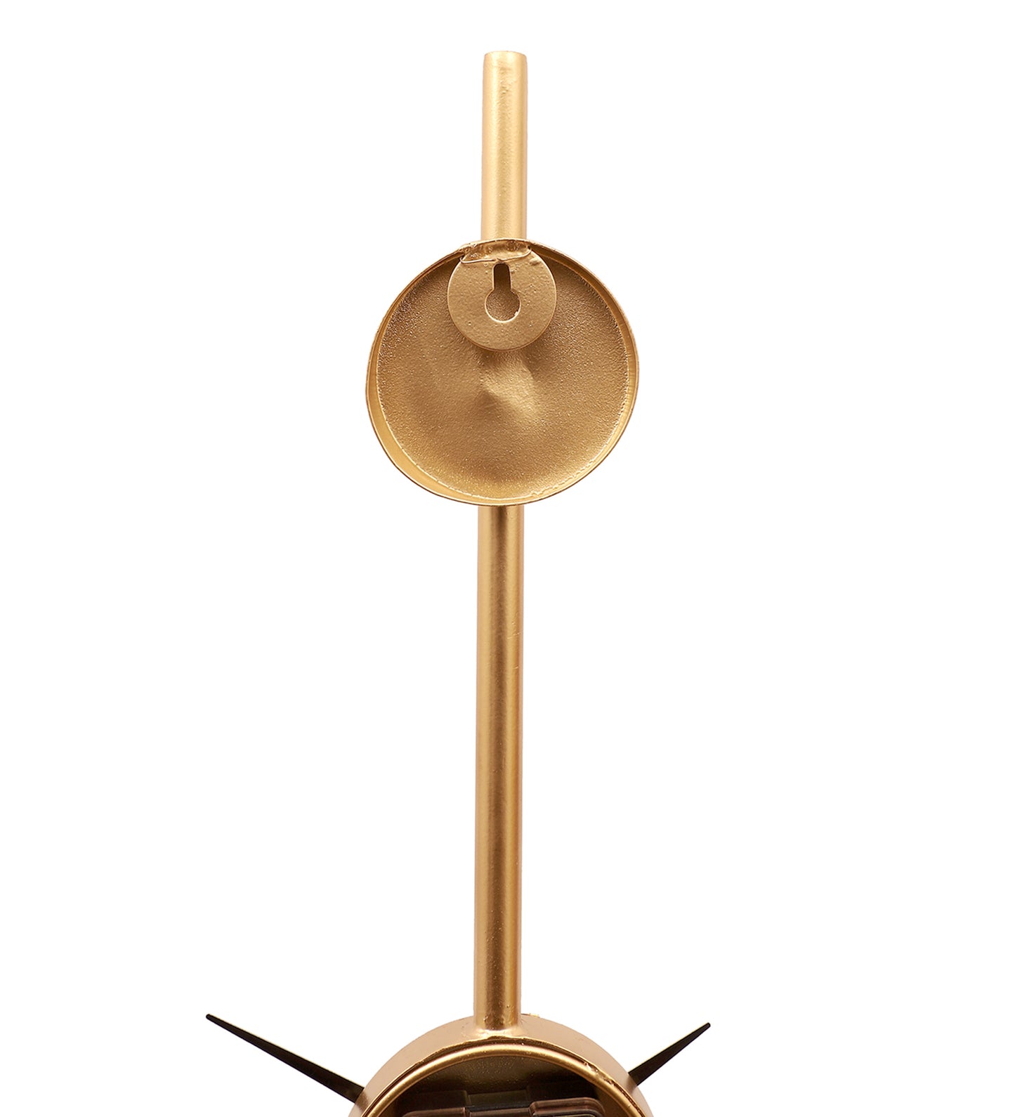 Gold SLim Long Pipe Clock