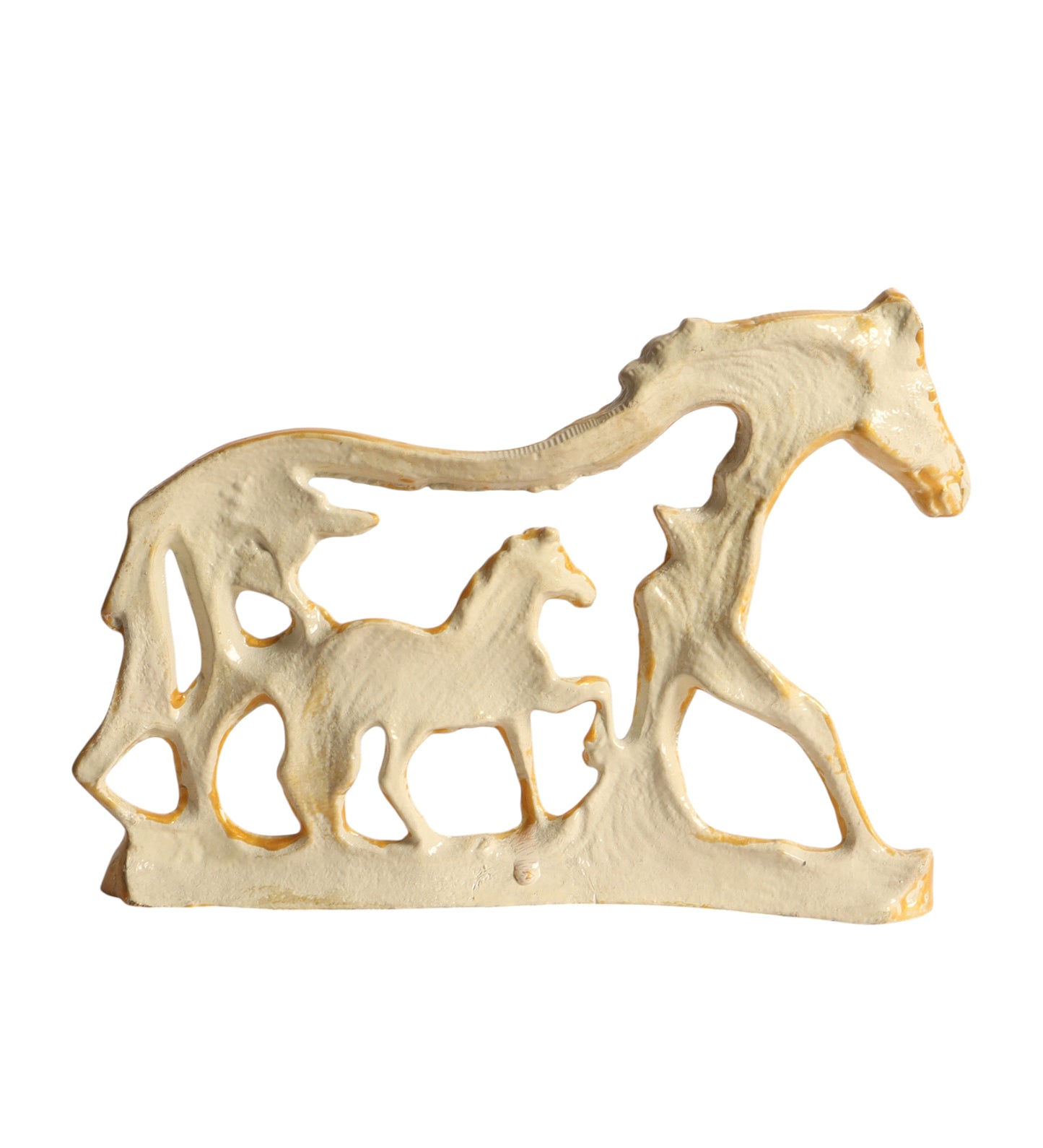 White & Gold Horse Table Decor
