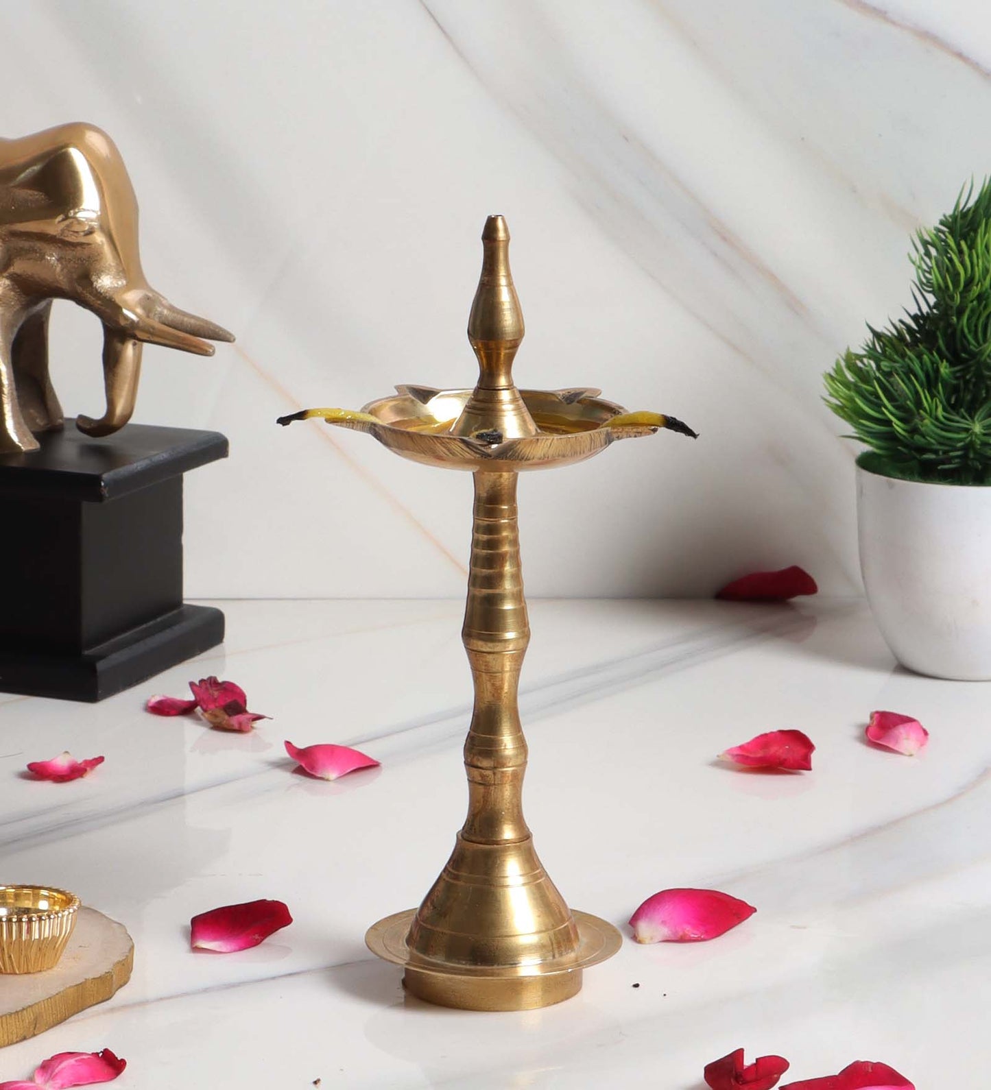 Smal Brass Kerela Deepak Single