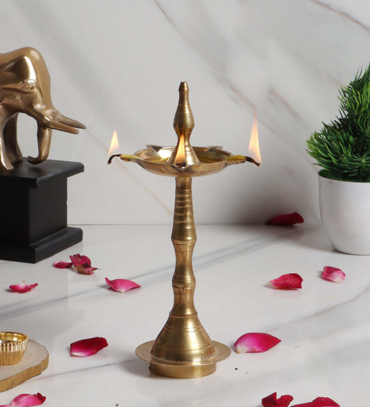 Smal Brass Kerela Deepak Single