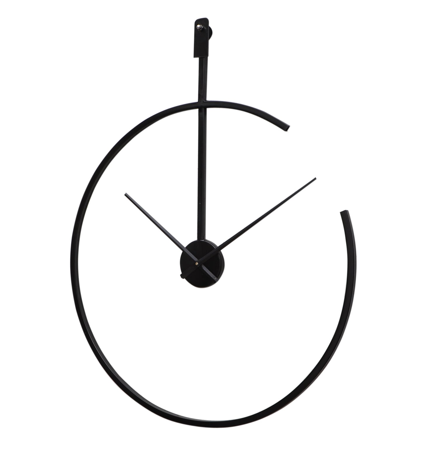 Half Ring Metal Wall Clock