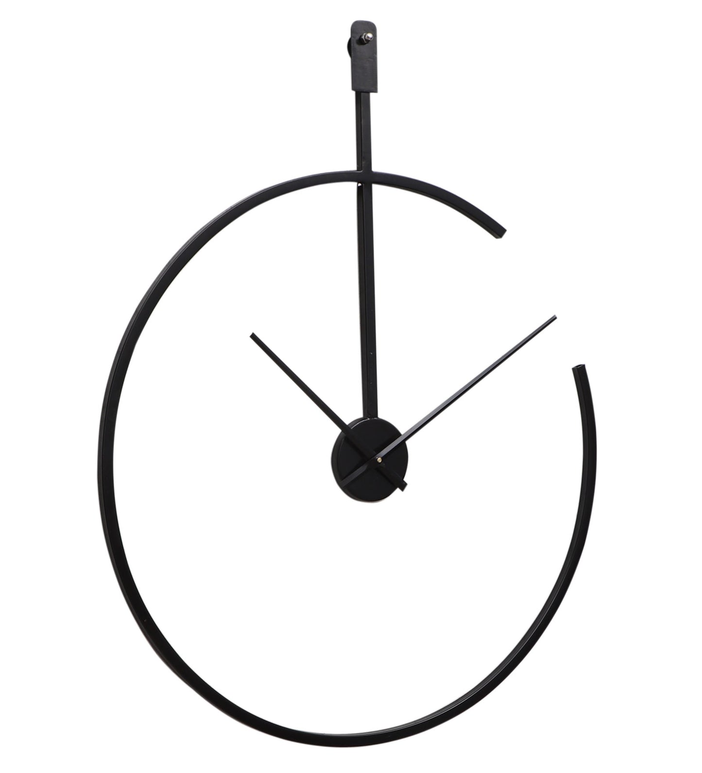 Half Ring Metal Wall Clock